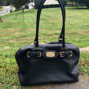 Michael Kors black handbag and matching wallet